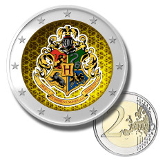 2 Euro Colour Coin Hogwarts